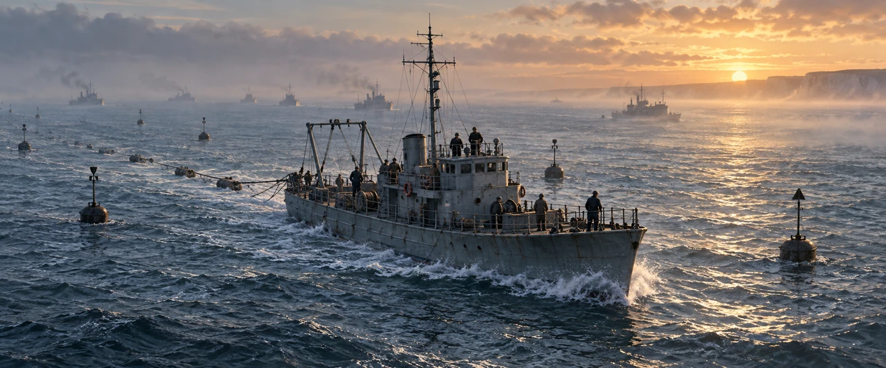 Dawn vigil in the Channel